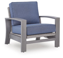 Load image into Gallery viewer, Half Moon Beach - Spring Lounge Chair - Blue / Gray