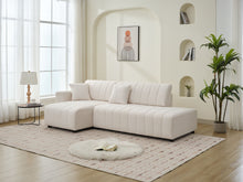 Load image into Gallery viewer, Jessica - Lamb Wool Sectional Sofa With Chaise, Versatile Configuration