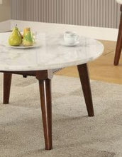 Load image into Gallery viewer, Gasha - Coffee Table - White Marble / Walnut