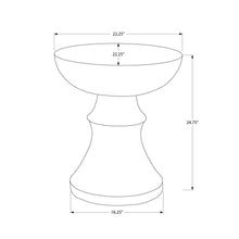 Load image into Gallery viewer, Round Accent Table, Indoor Outdoor - Black