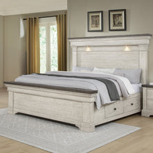 Load image into Gallery viewer, Augusta - 5/0-6/6 Queen/King Storage Side Rails - Rustic White