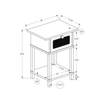 Load image into Gallery viewer, Accent Table With Storage Drawer, 2 Tier Nightstand For Living Room - Natural
