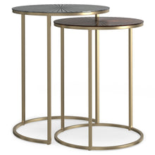 Load image into Gallery viewer, Drake - 2 Piece Nesting Table - Antique Nickel / Antique Copper