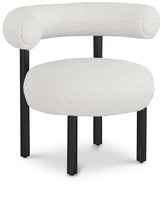 Load image into Gallery viewer, Bordeaux - Boucle Fabric Accent Chair With Black Legs