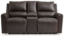 Load image into Gallery viewer, Boxmere - Dbl Power Reclining Loveseat with Console - Storm