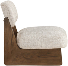 Load image into Gallery viewer, Vetra - Linen Textured Fabric Upholstered Accent Chair With Brown Base