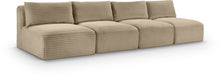 Load image into Gallery viewer, Shaggy - Fabric 4 Seat Modular Armless Sofa