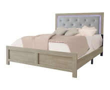 Load image into Gallery viewer, Crown Mark Furniture Jaylen King Upholstered Panel Bed in Gray image