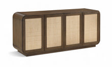 Load image into Gallery viewer, Windsor - Solid Wood And Brown Cane Sideboard / Buffet - Brown