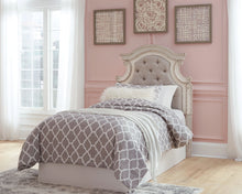 Load image into Gallery viewer, Realyn - Twin UPH Panel Headboard - Chipped White