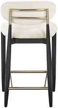 Load image into Gallery viewer, Riccio - Fabric Stool - Black Frame