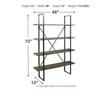 Load image into Gallery viewer, Gilesgrove - Bookcase - Black / Gray