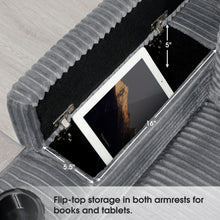 Load image into Gallery viewer, Convertible L Shaped Sectional Corner Couch With Armrest Storage Cup Holders USB Charger, Irregular Corner Oversized Comfy Modular Sofa