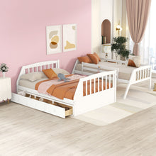 Load image into Gallery viewer, Bunk Bed With Drawers, Ladder And Storage Staircase