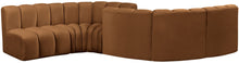 Load image into Gallery viewer, Arc - Velvet 6 Piece Modular Sofa - Saddle