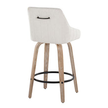Load image into Gallery viewer, Hannah - Transitional Fixed Height Counter Stool With Swivel With Round Footrest (Set of 2)