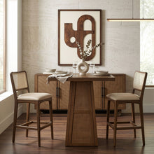 Load image into Gallery viewer, Fenwick - Cane, Oak Veneer And Solid Wood Bar Height Table