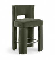 Load image into Gallery viewer, Zuno - Velvet Performance Fabric Upholstered Counter Stool (Set of 2)