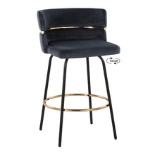 Load image into Gallery viewer, Cinch - Contemporary Fixed Height Counter Stool With Swivel & Round Footrest (Set of 2)