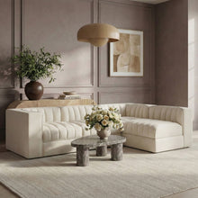 Load image into Gallery viewer, Rummi - Velvet Performance Fabric Upholstered 4 Piece Modular Sectional
