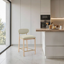 Load image into Gallery viewer, Riccio - Stool - Natural And Gold Frame