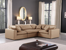 Load image into Gallery viewer, Comfy - 4 Piece Faux Leather Modular Sectional - Tan