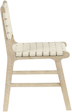 Load image into Gallery viewer, Entwine - Vegan Leather Upholstered Dining Chair - Painted Natural