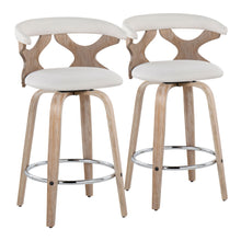 Load image into Gallery viewer, Gardenia - Mid Century Modern Fixed Height Counter Stool With Swivel (Set of 2)