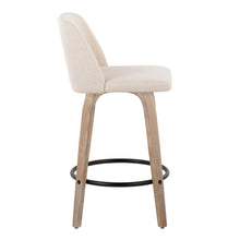 Load image into Gallery viewer, Toriano - Contemporary Fixed-Height Counter Stool & Swivel With Round Footrest (Set of 2)
