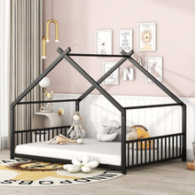 Load image into Gallery viewer, Metal House Bed