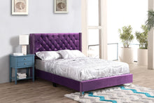 Load image into Gallery viewer, Upholstered Nailhead Trim Chic Bed