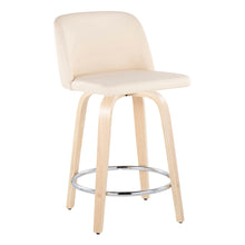 Load image into Gallery viewer, Toriano - Contemporary Fixed Height Counter Stool & Swivel And Round Footrest (Set of 2)