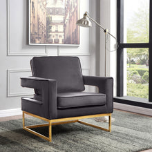 Load image into Gallery viewer, Noah - Accent Chair with Gold Legs