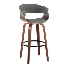 Load image into Gallery viewer, Vintage Mod - Mid Century Modern Fixed Height Barstool With Swivel & Round Footrest (Set of 2)