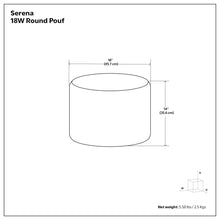 Load image into Gallery viewer, Serena - Handcrafted Round Braided Pouf