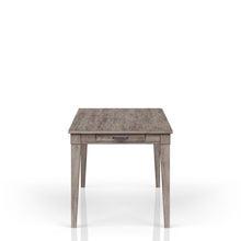 Load image into Gallery viewer, Rustic Dining Table 2 Storage Drawers And Leaf - Gray