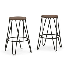 Load image into Gallery viewer, Simeon - Multifunctional Metal Stool With Wood Seat