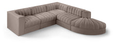 Load image into Gallery viewer, Rummi - Velvet Performance Fabric Upholstered 5 Piece Modular Sectional