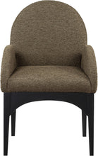 Load image into Gallery viewer, Waldorf - Boucle Dining Arm Chair With Black Legs