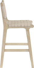 Load image into Gallery viewer, Entwine - Vegan Leather Upholstered Counter Stool - Painted Natural