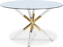 Load image into Gallery viewer, Mercury - Glass Dining Table - Pearl Silver