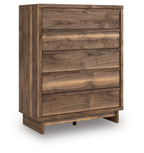 Load image into Gallery viewer, Chirason - Five Drawer Wide Chest - Brown