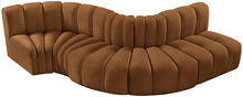 Load image into Gallery viewer, Arc - Velvet 5 Piece Modular Sofa - Saddle