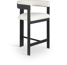 Load image into Gallery viewer, Romeo - Faux Leather Counter Stool With Black Base (Set of 2)