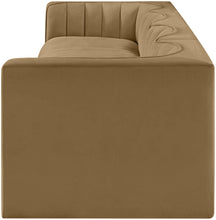 Load image into Gallery viewer, Rummi - Velvet Performance Fabric Upholstered 4 Piece Modular Sofa