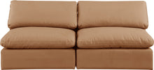 Load image into Gallery viewer, Comfy - Faux Leather Modular Armless Sofa 2 Seats