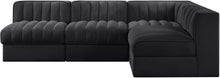 Load image into Gallery viewer, Rummi - Armless Velvet Performance Fabric Upholstered 4 Piece Modular Sectional