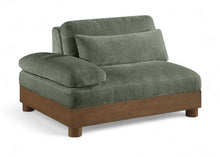 Load image into Gallery viewer, Turin - Chenille Fabric Upholstered Modular Arm Chair - Walnut Base