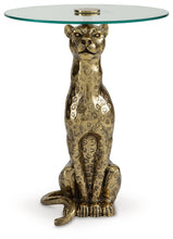Load image into Gallery viewer, Vallain - Accent Table - Antique Gold Finish