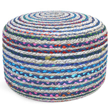 Load image into Gallery viewer, Margo - Handcrafted Round Pouf